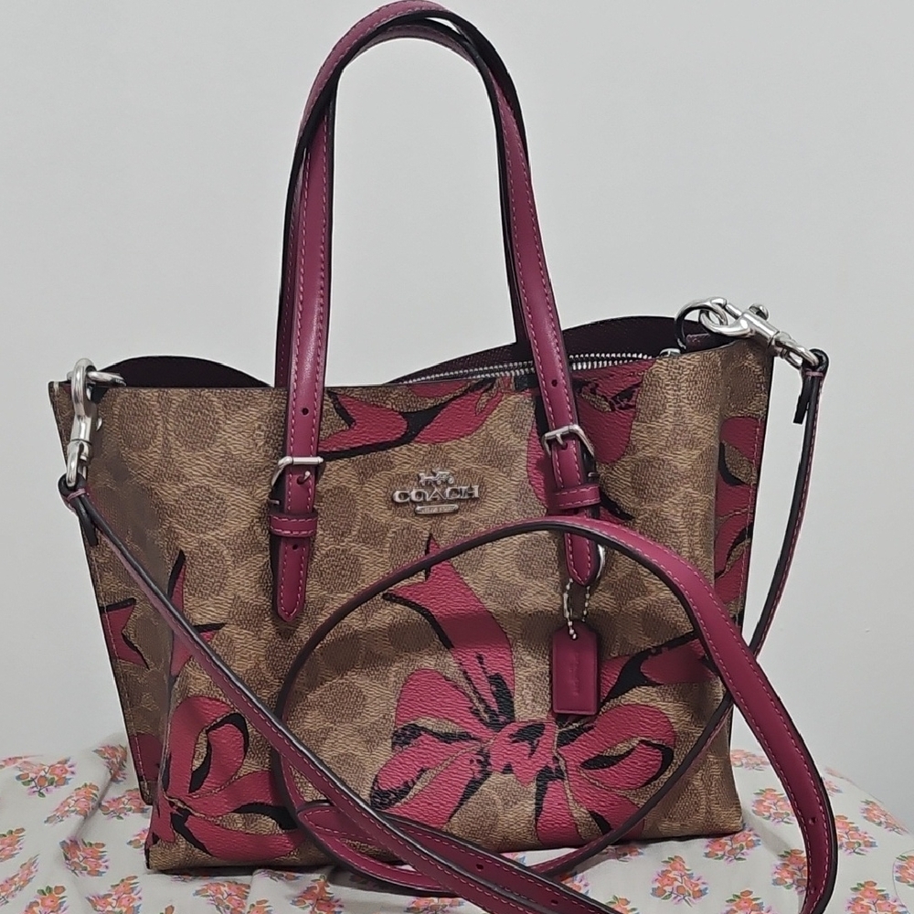 Coach Pink and Brown Women's Bag